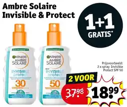 Kruidvat Ambre Solaire Invisible & Protect aanbieding
