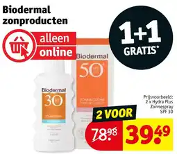 Kruidvat Biodermal zonproducten aanbieding