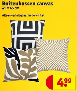 Buitenkussen canvas