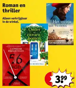 Kruidvat Roman en thriller aanbieding