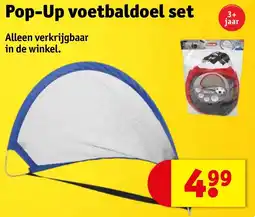 Kruidvat Pop-Up voetbaldoel set aanbieding