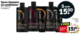 Kruidvat Syoss shampoo en conditioner aanbieding