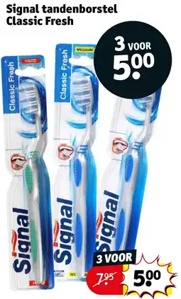Kruidvat Signal tandenborstel Classic Fresh aanbieding