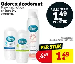 Kruidvat Odorex deodorant aanbieding