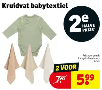 Kruidvat Kruidvat babytextiel aanbieding