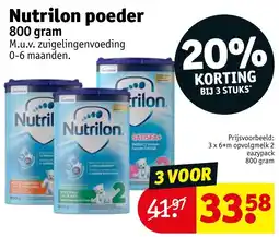 Kruidvat Nutrilon poeder aanbieding