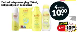 Kruidvat Zwitsal babyverzorging, babydoekjes en deodorant aanbieding