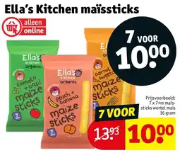 Kruidvat Ella's Kitchen maïssticks aanbieding