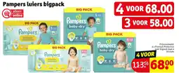 Kruidvat Pampers luiers bigpack aanbieding