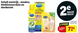 Kruidvat Scholl voetvijl, -masker, hielklovencrème en deodorant aanbieding