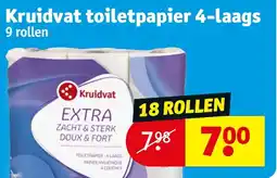 Kruidvat Kruidvat toiletpapier 4-laags aanbieding