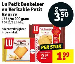 Kruidvat Lu Petit Beukelaer en Veritable Petit Beurre aanbieding