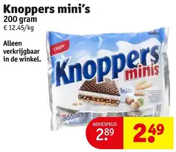 Kruidvat Knoppers mini's aanbieding