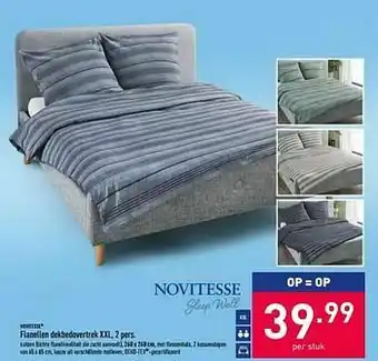 ALDI Flanellen dekbedovertrek xxl aanbieding