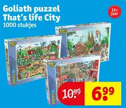 Kruidvat Goliath puzzel That's life City aanbieding