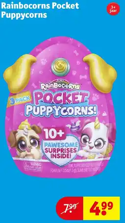 Kruidvat Rainbocorns Pocket Puppycorns aanbieding