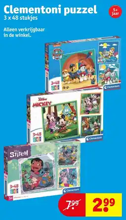 Kruidvat Clementoni puzzel aanbieding