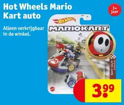 Kruidvat Hot Wheels Mario Kart auto aanbieding