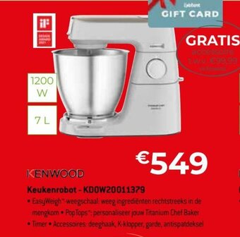 Exellent Kenwood Keukenrobot - KD0W20011379 aanbieding