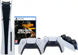 Coolblue PlayStation 5 Slim Disc Edition + Black Ops 6 + Extra Controller Wit + Oplaadstation aanbieding