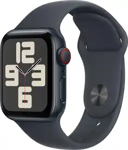 Coolblue Apple Watch SE 2024 4G 40mm Midnight Sportband S/M aanbieding