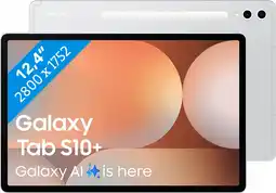 Coolblue Samsung Galaxy Tab S10 Plus 12,4 inch 512GB Wifi Zilver aanbieding