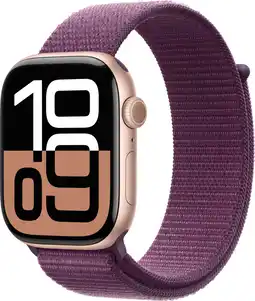 Coolblue Apple Watch Series 10 46mm Roségoud Sport Loop aanbieding