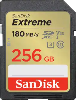 Coolblue SanDisk SDXC Extreme 256 Go 130 Mo/s aanbieding