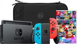 Coolblue Nintendo Switch Rouge/Bleu + Mario Kart 8 Deluxe + BlueBuilt Housse de Protection aanbieding