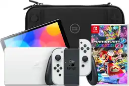 Coolblue Nintendo Switch OLED Blanc + Mario Kart 8 Deluxe + BlueBuilt Housse de Protection aanbieding