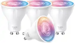 Coolblue TP-Link Tapo L630 - Lumière Blanche et Colorée - GU10 - Lot de 4 aanbieding