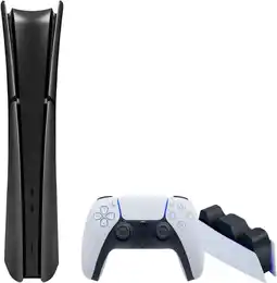 Coolblue PlayStation 5 Slim Digital Edition + Façades Noir + Station de Charge aanbieding