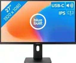 Coolblue BlueBuilt 27 Pouces Full HD Écran PC avec USB-C aanbieding