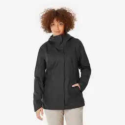 Decathlon Waterdichte wandeljas voor dames NH500 zwart aanbieding