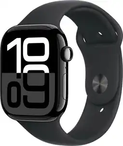 Coolblue Apple Watch Series 10 46 mm Noir Bracelet Sport M/L aanbieding