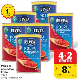 Carrefour Polpa di pomodoro Elvea aanbieding