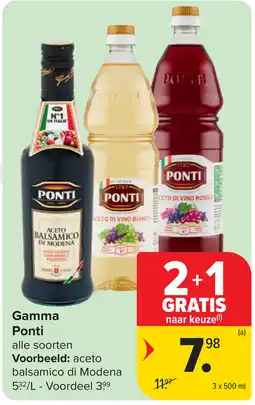 Carrefour Gamma Ponti aanbieding