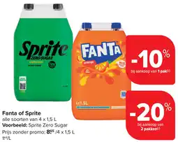 Carrefour Fanta of Sprite aanbieding