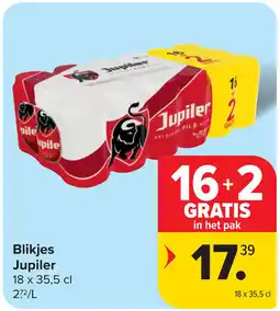 Carrefour Blikjes Jupiler aanbieding