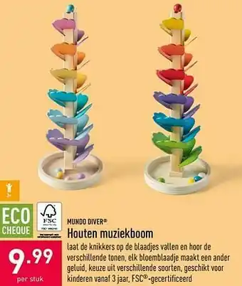 Houten muziekboom