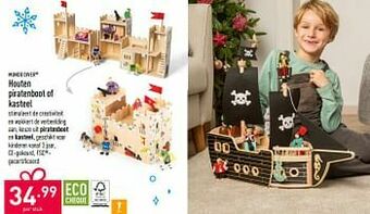 ALDI Houten piratenboot of kasteel aanbieding