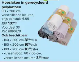 Carrefour Hoeslaken in gerecycleerd polykatoen aanbieding
