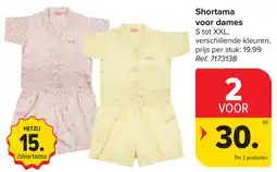 Carrefour Shortama voor dames aanbieding