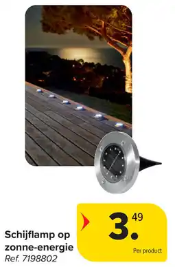 Carrefour Schijflamp op zonne-energie aanbieding