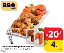 Carrefour Market Gemarineerde kippenonderbouten aanbieding