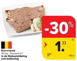 Carrefour Market Boerenpaté aanbieding