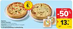Carrefour Market Quiches Artisan Gourmet aanbieding