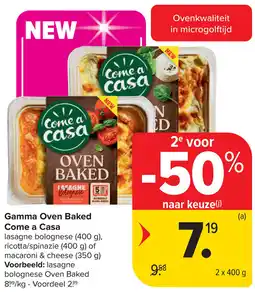 Carrefour Market Gamma Oven Baked Come a Casa aanbieding