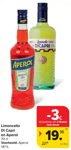 Carrefour Market Limoncello Di Capri en Aperol aanbieding