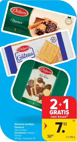 Carrefour Market Gamma koekjes Delacre aanbieding